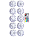 Luzes LED submersíveis multicoloridas à prova d'água( Deixe a decoração da sua casa iluminada)