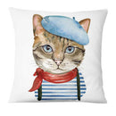 Fronha de gatos divertidos, impressão digital ( Capas criativas de pet)
