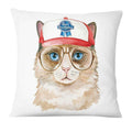 Fronha de gatos divertidos, impressão digital ( Capas criativas de pet)