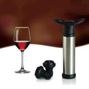 Rolha de vinho com bomba de vácuo ( Material aço inoxidável)