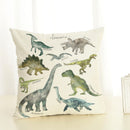Capa de Almofada de Dinossauro  45x45cm ( Decoração de quarto infantil e casa)