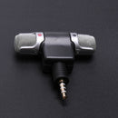 Mini microfone estéreo de 3,5 mm para gravação de telefone móvel