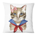 Fronha de gatos divertidos, impressão digital ( Capas criativas de pet)