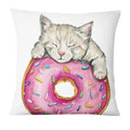 Fronha de gatos divertidos, impressão digital ( Capas criativas de pet)