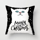 Capa de almofada engraçadas para amantes de gatos / 45cm x  45cm(Decoração de quartos e sala)