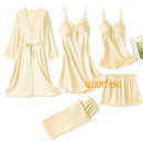 Conjunto de pijama completo com 5 peças ( Presente completo)