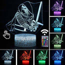 Lâmpada LED  Star Wars,Anime Figura Acrílica 3D