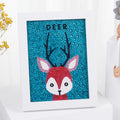 Pintura de diamante por números Kits para crianças unicórnio ,Coruja, alce cristal de strass ( Estimule  o lado artístico do seus filhos )