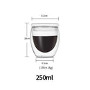 Copo de vidro duplo parede resistente ao calor, JANKNG (Copo de café e cerveja resistente)