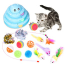 Conjunto de acessórios para interação de gatos ,túnel e brinquedos para animais de estimação.