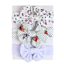 Conjunto com 3 tiaras macias para bebês (Vários estilos e cores)