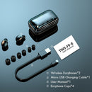 Fones de ouvido TWS (Bluetooth 5.0 Caixa de carregamento  2200 mAh , com microfone)