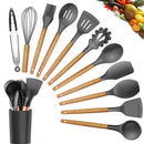 Conjunto de utensílios de cozinha ,material silicone antiaderente e ecológico