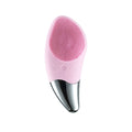 Mini escova de limpeza facial elétrica ultra-sônica ( Limpador facial de silicone para limpeza de poros profundos)