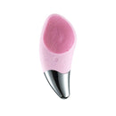 Mini escova de limpeza facial elétrica ultra-sônica ( Limpador facial de silicone para limpeza de poros profundos)