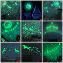 Adesivos de parede 3D Flourescente, decoração de quartos ( Unicórnio, lua, estrelas, planetas, fada)