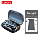 Fone de ouvido sem fio Lenovo QT81 True Bluetooth 5.0
