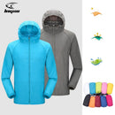 Casaco de chuva impermeável e proteção solar - Para acampamento,pedal,corrida,pesca.