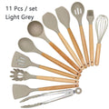 Conjunto de utensílios de cozinha ,material silicone antiaderente e ecológico