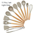 Conjunto de utensílios de cozinha ,material silicone antiaderente e ecológico