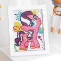Pintura de diamante por números Kits para crianças unicórnio ,Coruja, alce cristal de strass ( Estimule  o lado artístico do seus filhos )