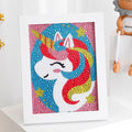 Pintura de diamante por números Kits para crianças unicórnio ,Coruja, alce cristal de strass ( Estimule  o lado artístico do seus filhos )