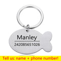Pingente de Coleira personalizado de identificação caes e gatos(Deixe registrado o nome e seu telefone na coleira do seu pet)