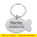 Pingente de Coleira personalizado de identificação caes e gatos(Deixe registrado o nome e seu telefone na coleira do seu pet)