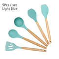 Conjunto de utensílios de cozinha ,material silicone antiaderente e ecológico