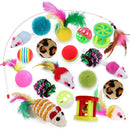 Conjunto de acessórios para interação de gatos ,túnel e brinquedos para animais de estimação.