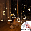 Luzes de corda de sinos para decoração de natal ( Sua casa aconchegante com toda família reunida)