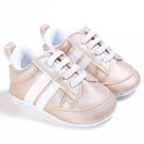 Sapatos de bebê para criança, primeiros passos ,unissex  esporte clássico, solado macio, couro pu,  multicolorido,