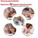 Travesseiro elétrico para massageador de pescoço em forma de U multifuncional(Massagem cervical de ombro relaxante)