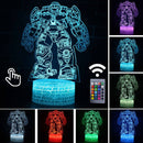 Lâmpada LED  Star Wars,Anime Figura Acrílica 3D