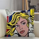 Fronha quadrada personalizada Musife pop art(Fronha com ziper 35 * 35,40 * 40,45 * 45)