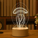 Abajur de acrílico 3D vários temas... ( Você vai se apaixonar por essa luminária)