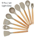 Conjunto de utensílios de cozinha ,material silicone antiaderente e ecológico