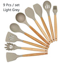 Conjunto de utensílios de cozinha ,material silicone antiaderente e ecológico