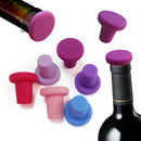 Tampas de garrafa em forma de rolha de vinho ( 6 cores)