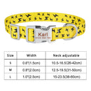 Coleiras para cachorros e gatos com nome e telefone gravados(Coleira pesonalizada, Pets Pequeno, Médio,Grande)