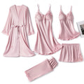 Conjunto de pijama completo com 5 peças ( Presente completo)