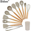Conjunto de utensílios de cozinha ,material silicone antiaderente e ecológico