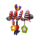 Chocalho infantil espiral versátil (Animais fofos, para  berço e carrinho de bebê ( 0 a 18 meses )