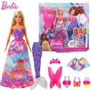 Boneca Barbie Sereia colorida, Mini sereias, kit de Barbie + roupa (Vários modelos)