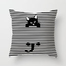 Capa de almofada engraçadas para amantes de gatos / 45cm x  45cm(Decoração de quartos e sala)