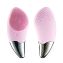 Mini escova de limpeza facial elétrica ultra-sônica ( Limpador facial de silicone para limpeza de poros profundos)