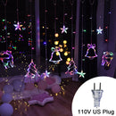 Luzes de corda de sinos para decoração de natal ( Sua casa aconchegante com toda família reunida)