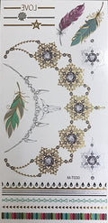 Tatuagem estilosa, tatoo temporarária de verão ( 1 peça )