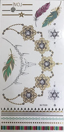 Tatuagem estilosa, tatoo temporarária de verão ( 1 peça )