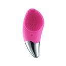 Mini escova de limpeza facial elétrica ultra-sônica ( Limpador facial de silicone para limpeza de poros profundos)